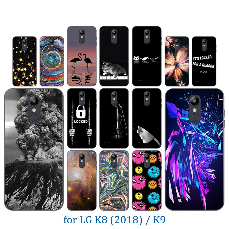 5 0 дюйма для LG K9/K8 2018 Роскошный чехол из ТПУ телефона с вулканическим узором K 9 8