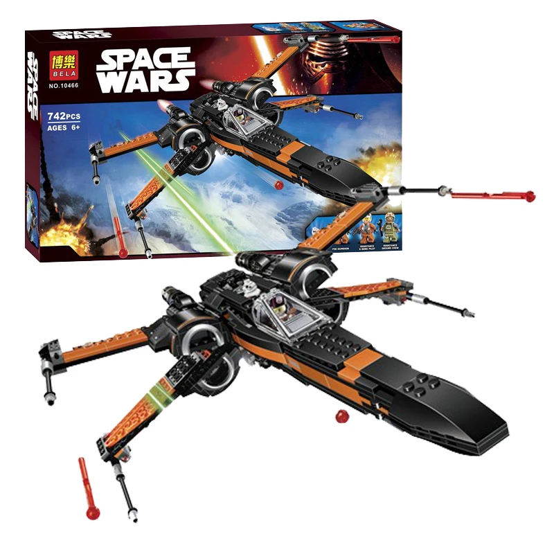 

Bole Star Wars Series 10466 Compatible Happy High 75102 Original Power Awaken X Wing Fighter Alpinia Oxyphylla Building Block