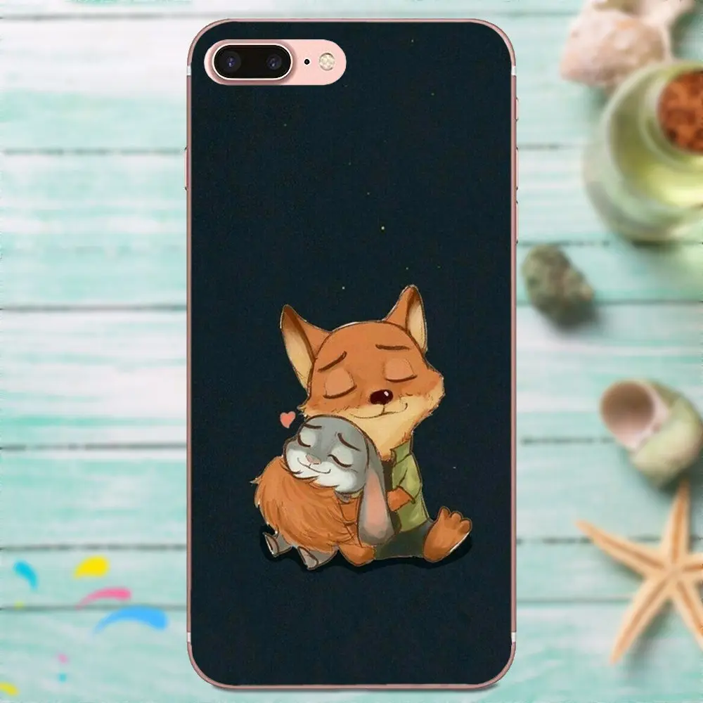 Чехол из ТПУ с мультяшным рисунком мультфильма зверополис Ник лиса для Apple iPhone 4 4S