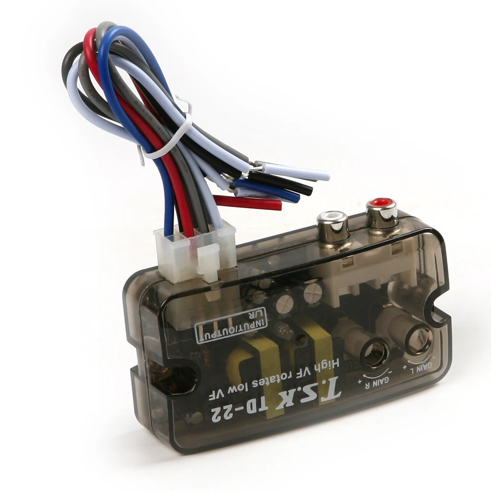 Хорошее качество DC 12V TD 22 Авто Аудио конвертер RCA стерео высокой до низкой частоты