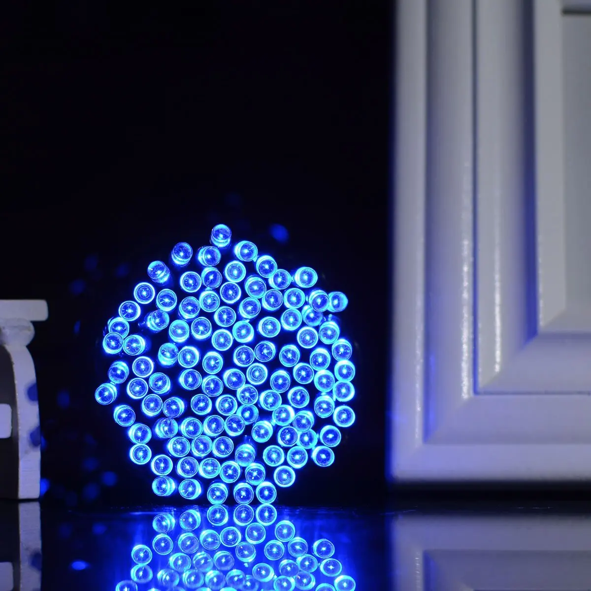 Binval Solar Cell 3v Lithium Led Bulbs 200 LEDs Garden Christmas Holiday Lighting Wedding Led Lights Party Decoration Blue Binval Solar Cell 3v Lithium Led Bulbs 200 LEDs Garden Christmas Holiday Lighting Wedding Led Lights Party Decoration Blue