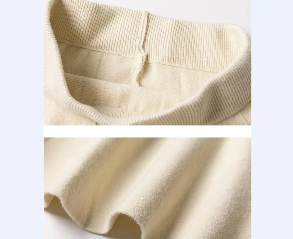 Женские вязаные юбки, однотонная женская осенне-зимняя облегающая эластичная юбка русалки с высокой талией