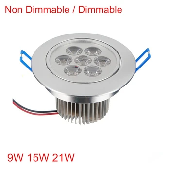

Hot Sale CREE 6W 9W 12W 15W 21W LED Ceiling Downlight Dimmable led Downlight Recessed LED Spot Light AC 85-265V