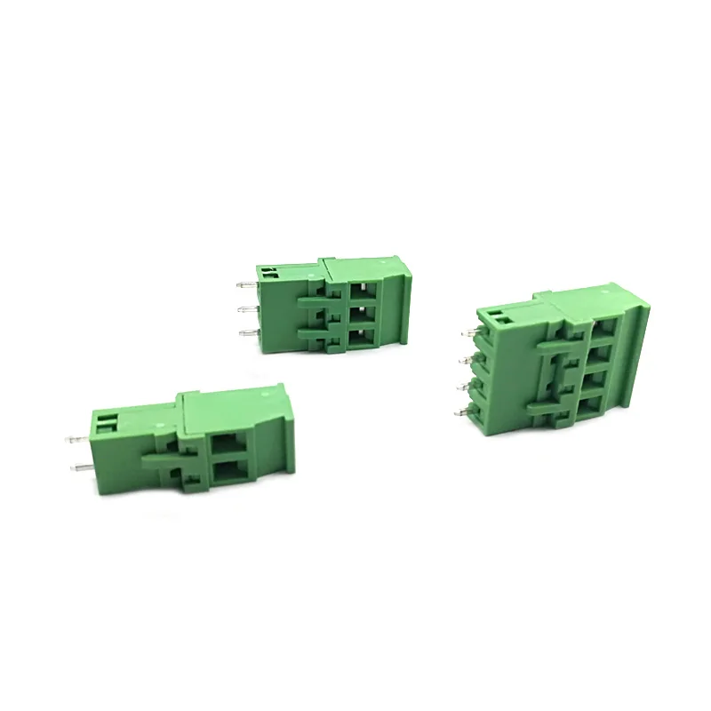 50 наборов шаг 5 08 мм 2P 3P 4P винтовой штекер Клеммная колодка PCB 2edgka 2edgv прямой штырь