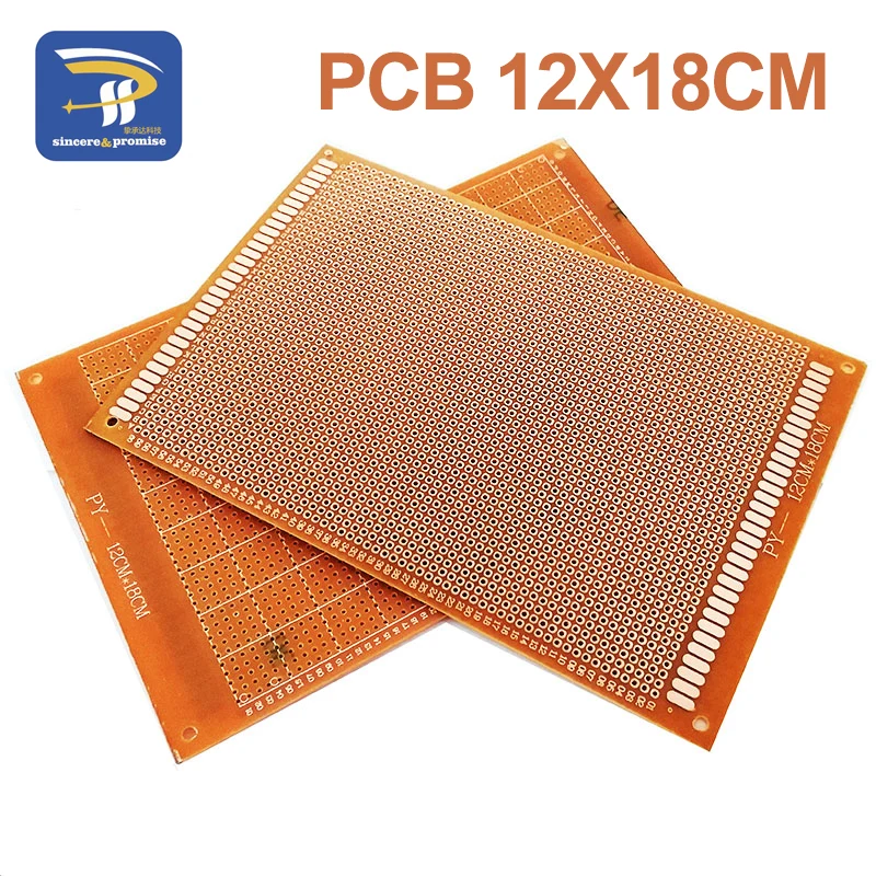 1 шт. 12x18 см 12*18 Односторонний Прототип 2 54 мм PCB Универсальный макет