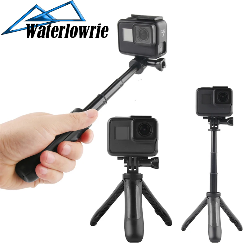 

Tripod for Gopro Shorty Handgrip Extension Pole Extendable Monopod Selfie Stick for Phone Go pro Hero 7 6 5 Xiaomi Yi EKEN SJCAM