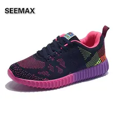 Brand Women Running Shoes Comfortable Weave Breathable Womens Lightweight Flywire Mesh Shoes Outdoor Athletic Girls Run Sneakers