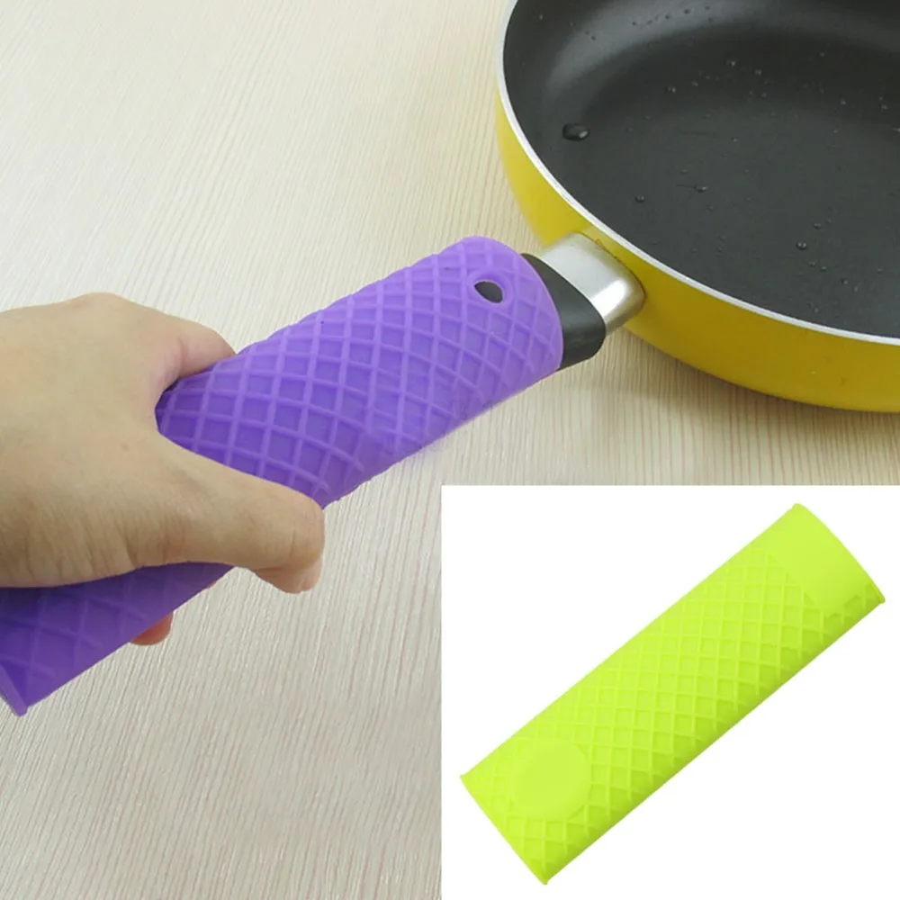 Silicone Pot Pan Handle Saucepan Holder Sleeve Slip Cover Grip Kitchen