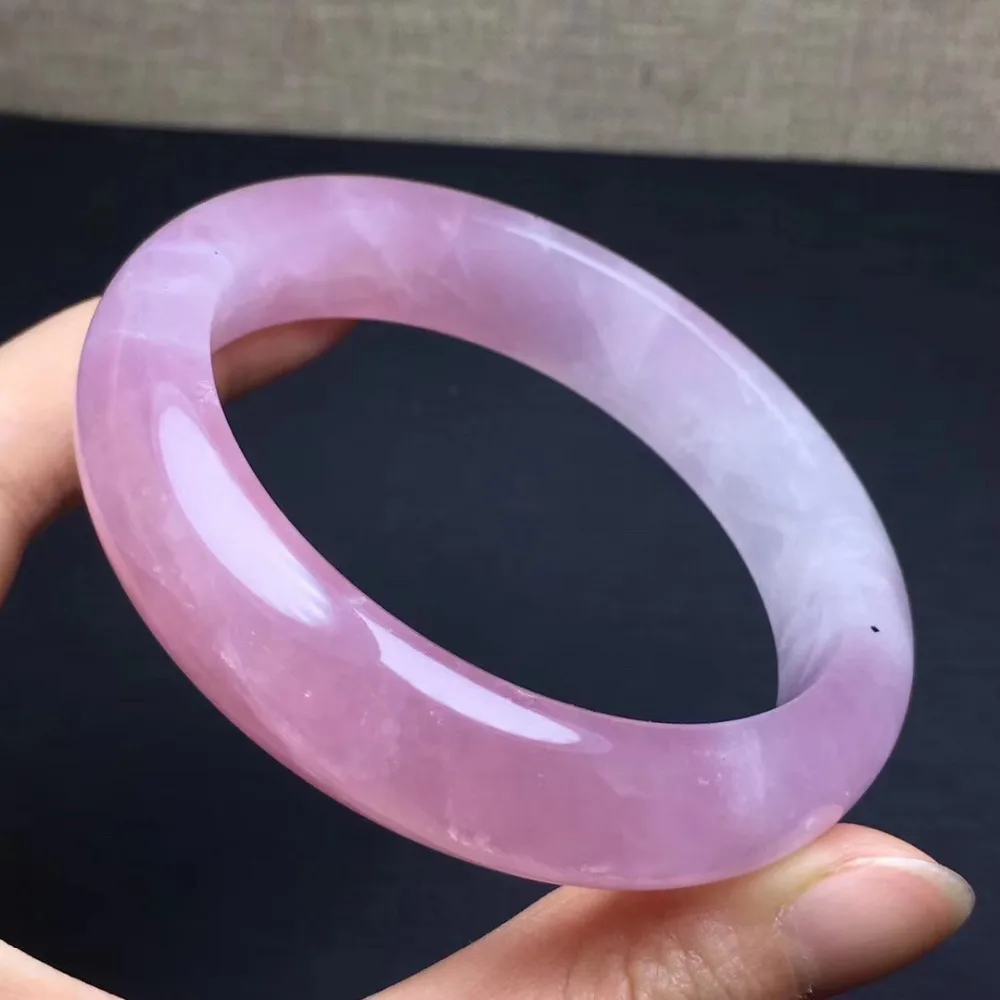 Natural Rose Quartz Bangle  (3)
