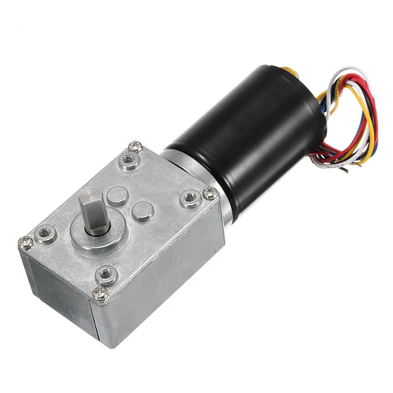 1pc DC 24V Rated Speed 30RPM Brushless Worm Micro Geared Reducer Motor