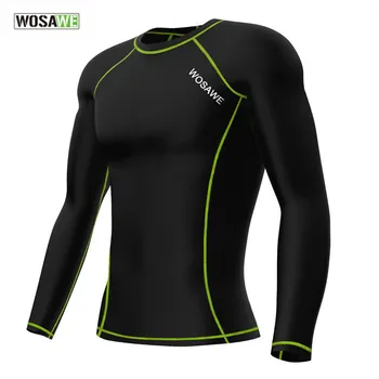 

WOSAWE New Long Sleeve Unisex Cycling Bicycle Bike Jersey Comfortable Breathable Sports Tights Suitable for All Kinds Sports