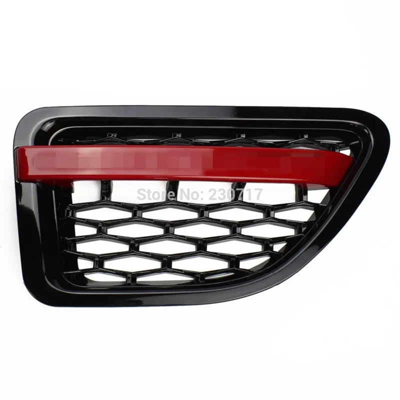Черно красная решетка радиатора RANGE ROVER SPORT Wing SIDE VENT AIR для LAND 06 09|grill red|range rover grillrange