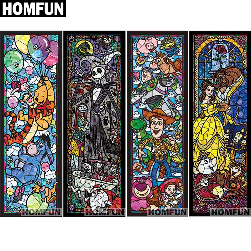 

HOMFUN Full Square/Round Drill 5D DIY Diamond Painting "Cartoon character" 3D Embroidery Cross Stitch 5D Home Decor Gift