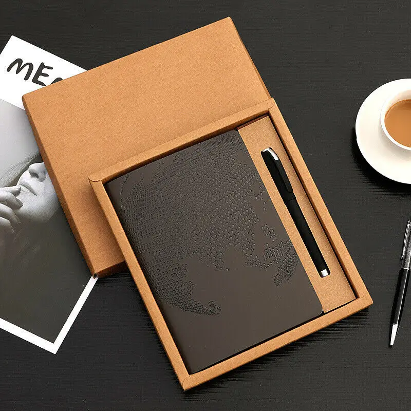

A5 Notebook Stationery Supplies Portable Work Book Business Notebook with Box