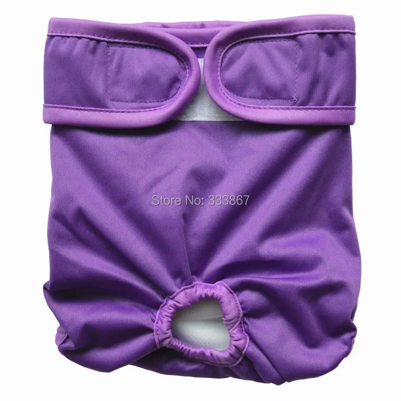 

1 Reusable Washable Dog Diaper Nappy Durable Doggie Puppy Pets Pants Wrap for Male Female,Purple,Newborn,XS,S,M,L
