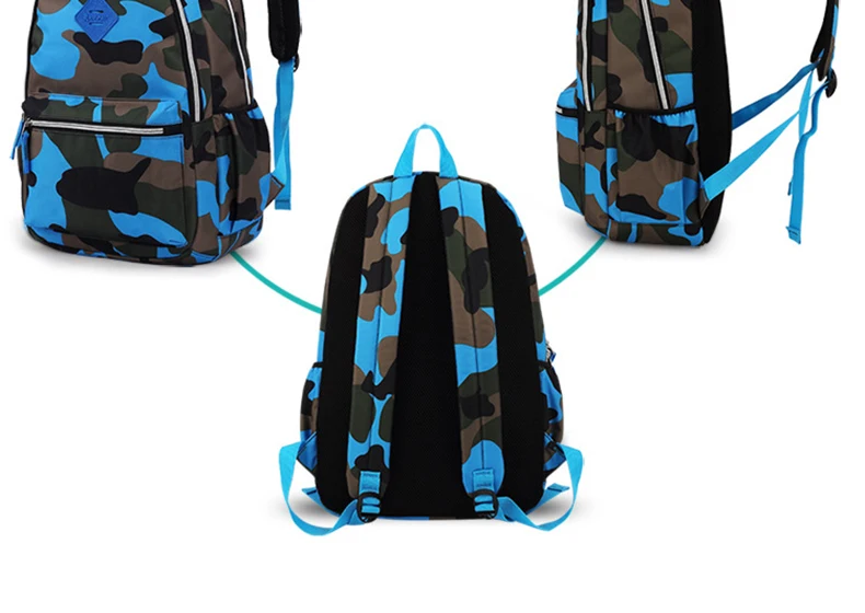 Новые Классические детские рюкзаки с камуфляжным принтом, детские школьные сумки, дорожные сумки для ноутбука, Mochila