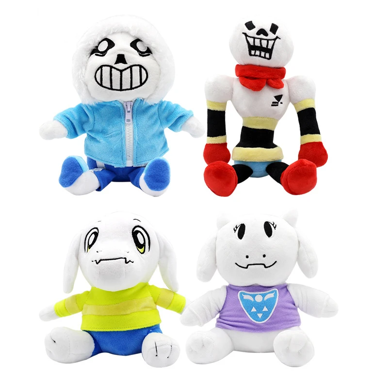 4 шт./лот 22 30 см Undertale Sans Papyrus Asriel Toriel плюшевые игрушки плюшевая кукла мягкие для