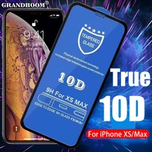 50 шт. 10D закаленное стекло против отпечатков пальцев для iPhone 11 Pro Max XS XR X 8 7 6 6S Plus полное покрытие изогнутая защита экрана