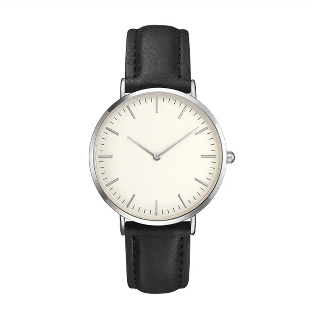 5001 мужские повседневные Простые кварцевые аналоговые часы ремешок ручные часы Reloj hombre Новое поступление Горячая Распродажа красивый стиль - Цвет: Black