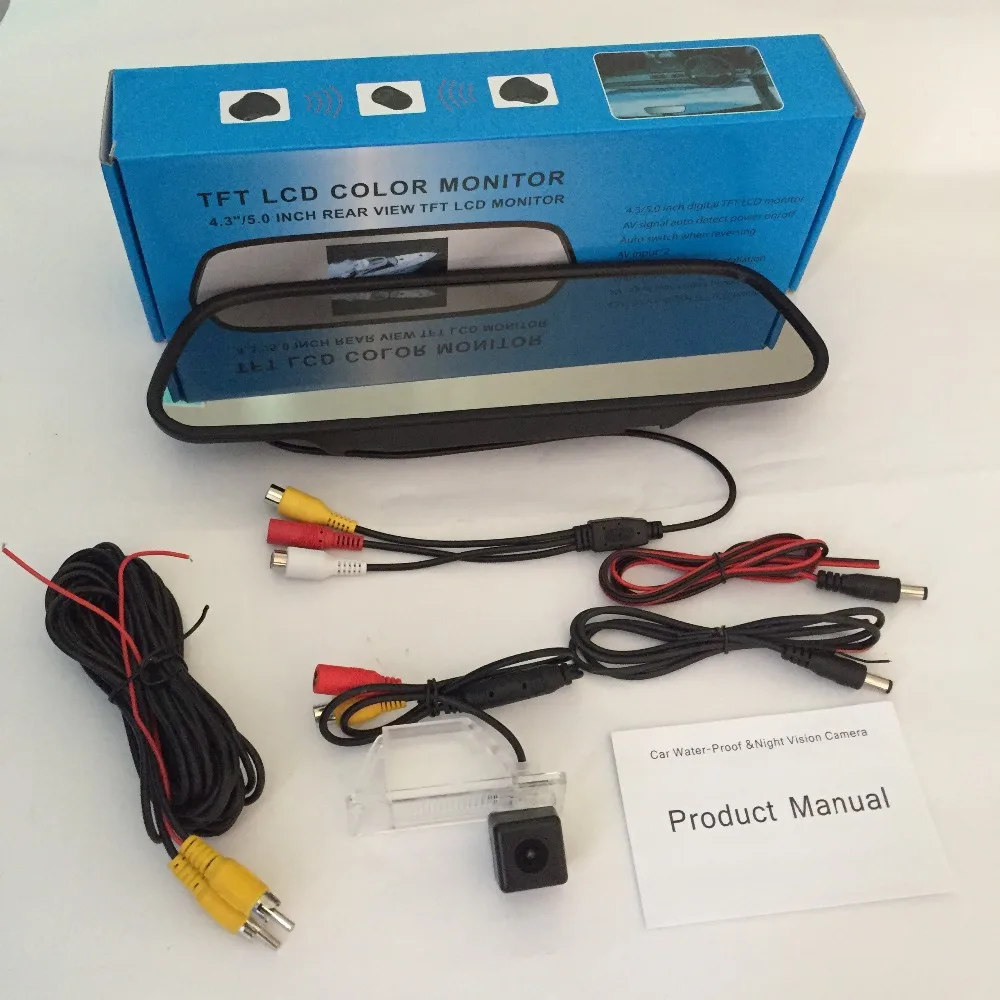 

thehotcakes Car 5" Mirror Monitor Rear View Camera TFT-CCD Video Auto Parking Kit For Nissan Sunny / Sentra B15 2001~2006