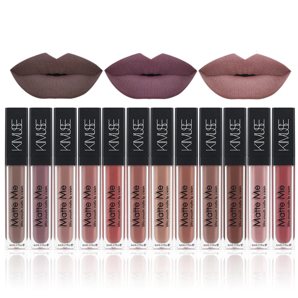 

Dazzling Girl Store New Fashion Lipstick Cosmetics Women Sexy Lips Matte Lasting Lip Gloss Party
