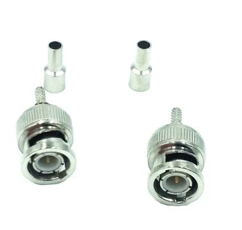 

2PCS Full Copper 50 Euro BNC-J-1 .5 Open Skylight Model Surface Nickel Inlet Gold Plating