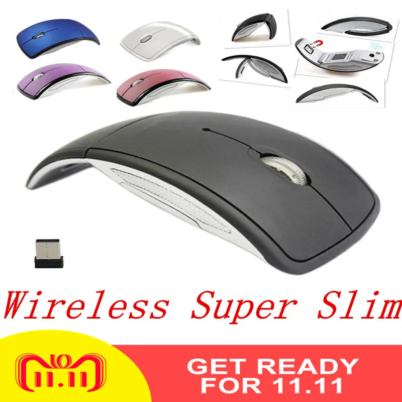

2.4G Wireless Mouse USB 2.0 Receiver Super Slim Mini Cute Optical Wireless Mouse USB Right Scroll Mice for Laptop PC Game Gamer