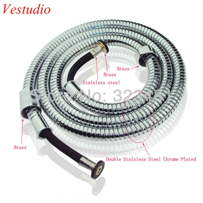 Vestudio 1.5m Bathroom Accessories Shower Hose for Toilet Bidet Double