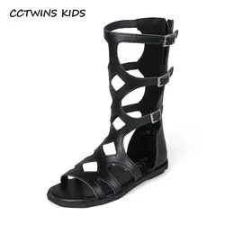 CCTWINS детская обувь 2019 Летняя мода для девочек принцесса Белая обувь Детские брендовые сандалии-гладиаторы Детские святые повседневные на