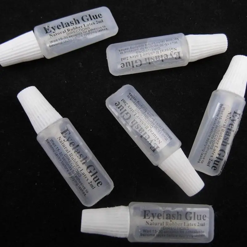 5pcs/lot False Eyelash Glue Mini Clear EyeLash Adhesive Glue 2ML