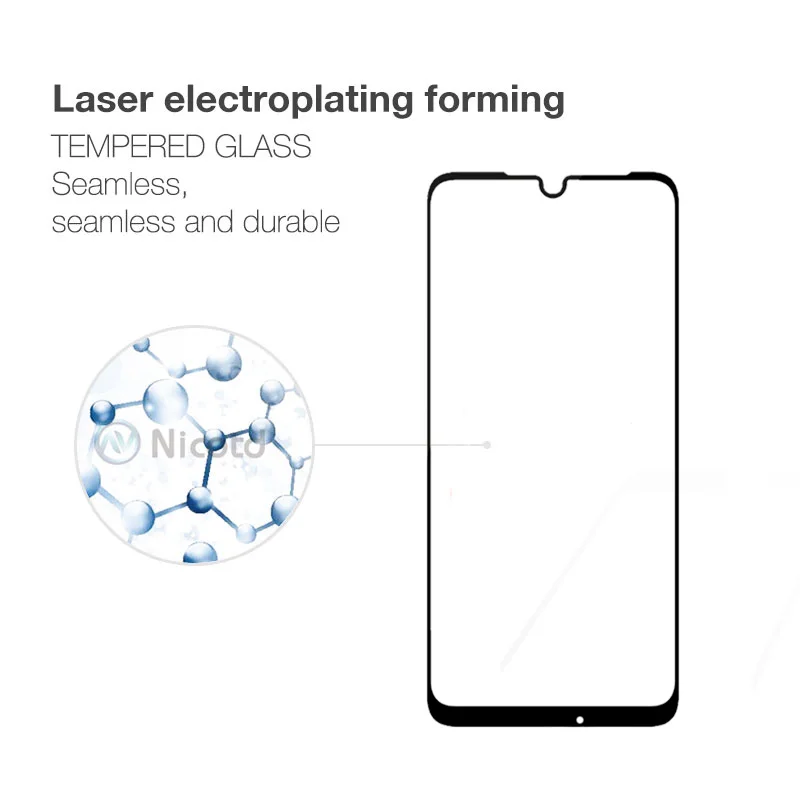 Nicotd 2PCS Glass For Xiaomi Redmi 7 Full Coverage Film 2.5D For Redmi Note7 Pro Tempered Glass Explosion proof Screen Protector (2)