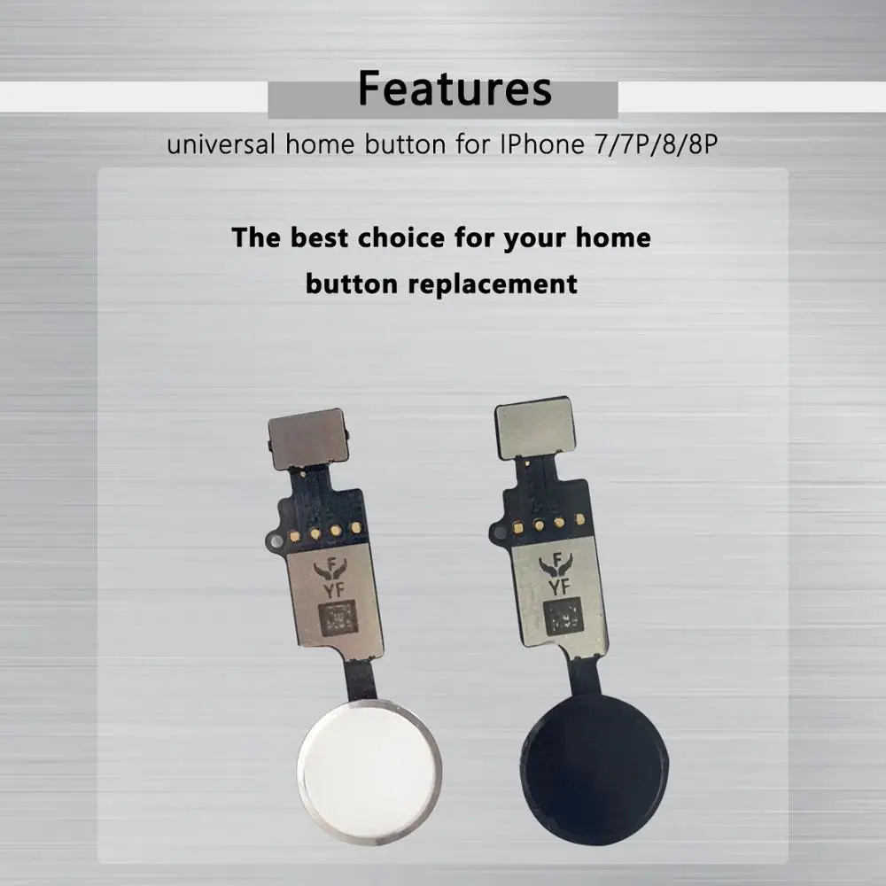 YF NEW Universal Home Button For iPhone 7 7 plus 8 8 plus Button flex cable 3