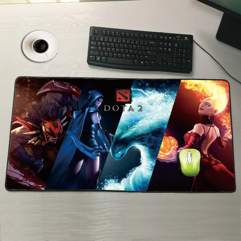 Большой игровой коврик для мыши Mairuige Shop Dota 2 90x40 см геймерский с закругленными