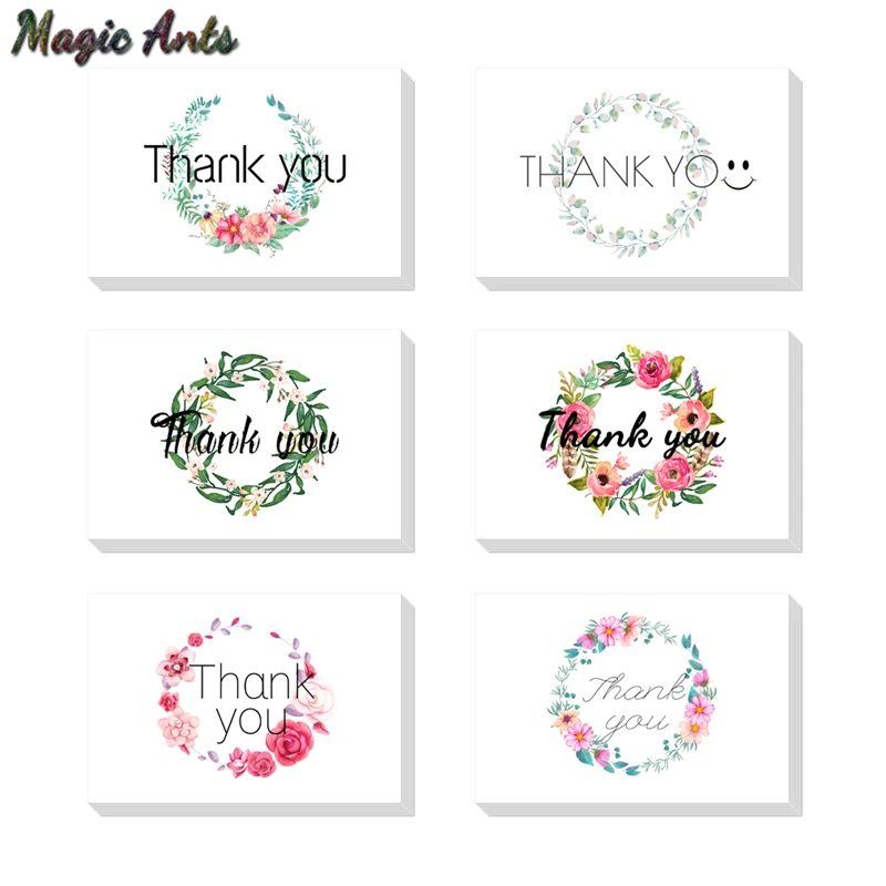 floral thank you card with envelope sticker custom thank you cards blank inside