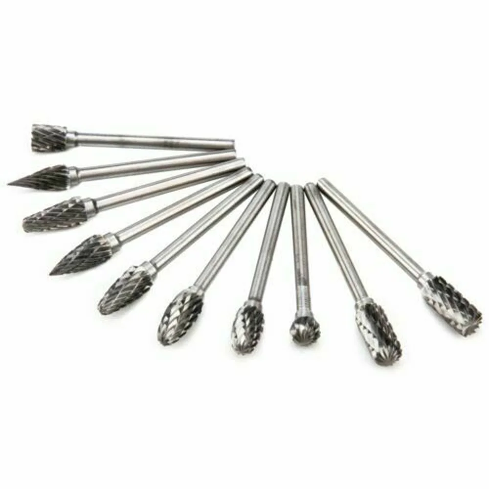 

10* Rotary Burr Set Durable Grinding Rotary Burr Set Metalworking Driil Tungsten Carbide Replacement