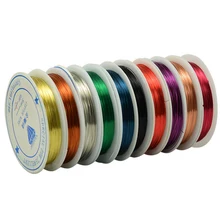 Copper Wire 0.25/0.3/0.4/0.5/0.6/0.8/1.0mm 30/15/10/6.5/3.5/2.5 meter long Diy light brass jade wholesale
