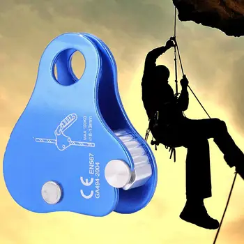 

Outdoor Safety Climbing Carabiner Gear Aluminum Self-locking Rescue Rope Grab