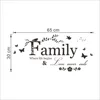 Family Love Never Ends Quote vinyl Wall Decal Wall Lettering Art Words Wall Sticker Home Decor Wedding Decoration ► Photo 3/4