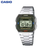 Relojes de pulsera de cuarzo Casio A-163WA-1 relojes de pulsera para Hombre Accesorios