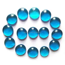 Голубое стекло ремесло подарок 80 шт плоский бисер инструмент для ухода за мтоциклом для вазы аквариум садовое Украшение декоративное стекло мраморный камень