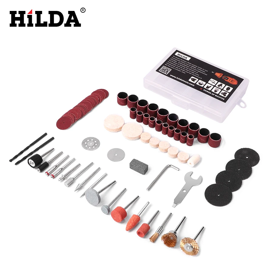 HILDA 92Pcs Wood Metal Engraving Electric Rotary Tool Accessory for Dremel Bit Set Grinding Polish