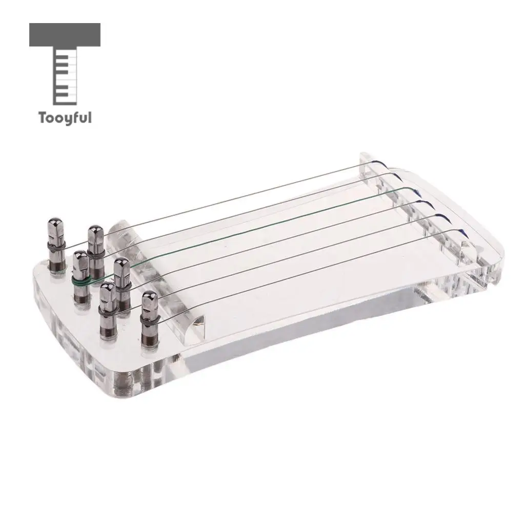 Tooyful 6 Strings Crystal Transparent Finger Hand Trainer for Guzheng Chinese Zither