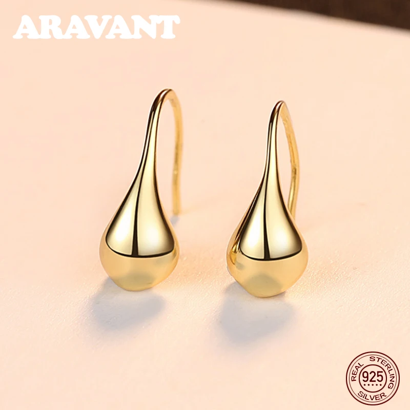 

Authentic 925 Sterling Silver Water Drop Earring For Women Elegant Engagement Earrings Fashion Jewelry Accessories