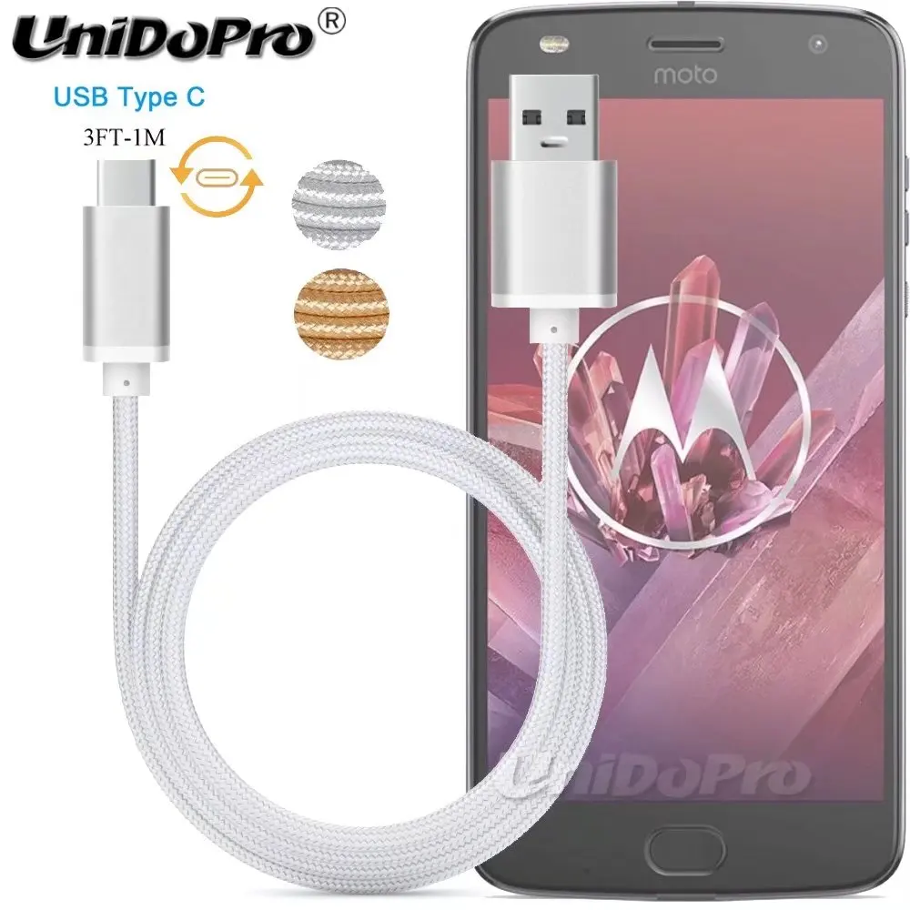 

3FT USB-C USB 3.1 Type C Fast Charger for Motorola Moto G6 / G7 Plus , Moto Z 2018 , Moto X4 X 2017 Data Sync Charging Cable