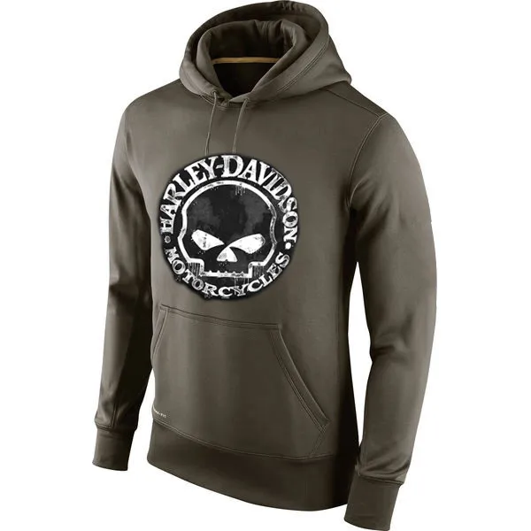 Hanmeinen Felpa Con Cappuccio Harley Davidson Moto Skull Logo100 %  Poliestere Felpe Personalizzate Qualsiasi Immagine \u0026 Logo|skull  skull|custom imageskull men - AliExpress