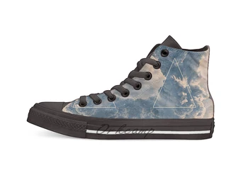 

Inverted Cloud Triangle Novelty Design Casual Canvas Shoes Custom shoes Drop Shipping