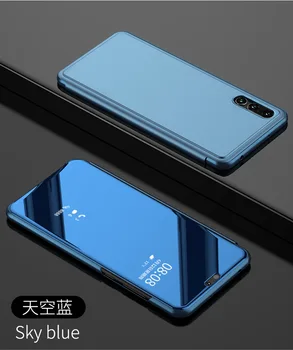 

Flip Smart Case For Xiaomi Redmi 6Pro 4x 5 Plus Cover Case For Xiaomi Mi8 Mi6 6X Redmi S2 Flip Clear View Mirror Stand Cover