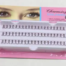 Новое поступление 60 шт./компл. 10/12 мм пучки ресниц платиновым покрытием и натуральным чёрным декоративные накладные ресницы длинные групповое расширение макияж jk17