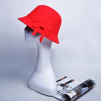 OZyc брендовые зимние фетровые шляпы для женщин, дамские фетровые шляпы для девочек, Хомбург, женские шляпы, шляпы-котелки, chapeu masculino - Цвет: 4