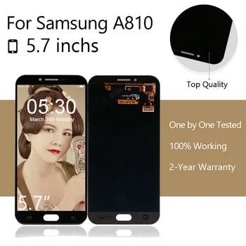 

Original LCD Display for Samsung for Galaxy A8 2016 Screen A810 A810F A810U Touch Digitizer Assembly Super AMOLED Free Shipping